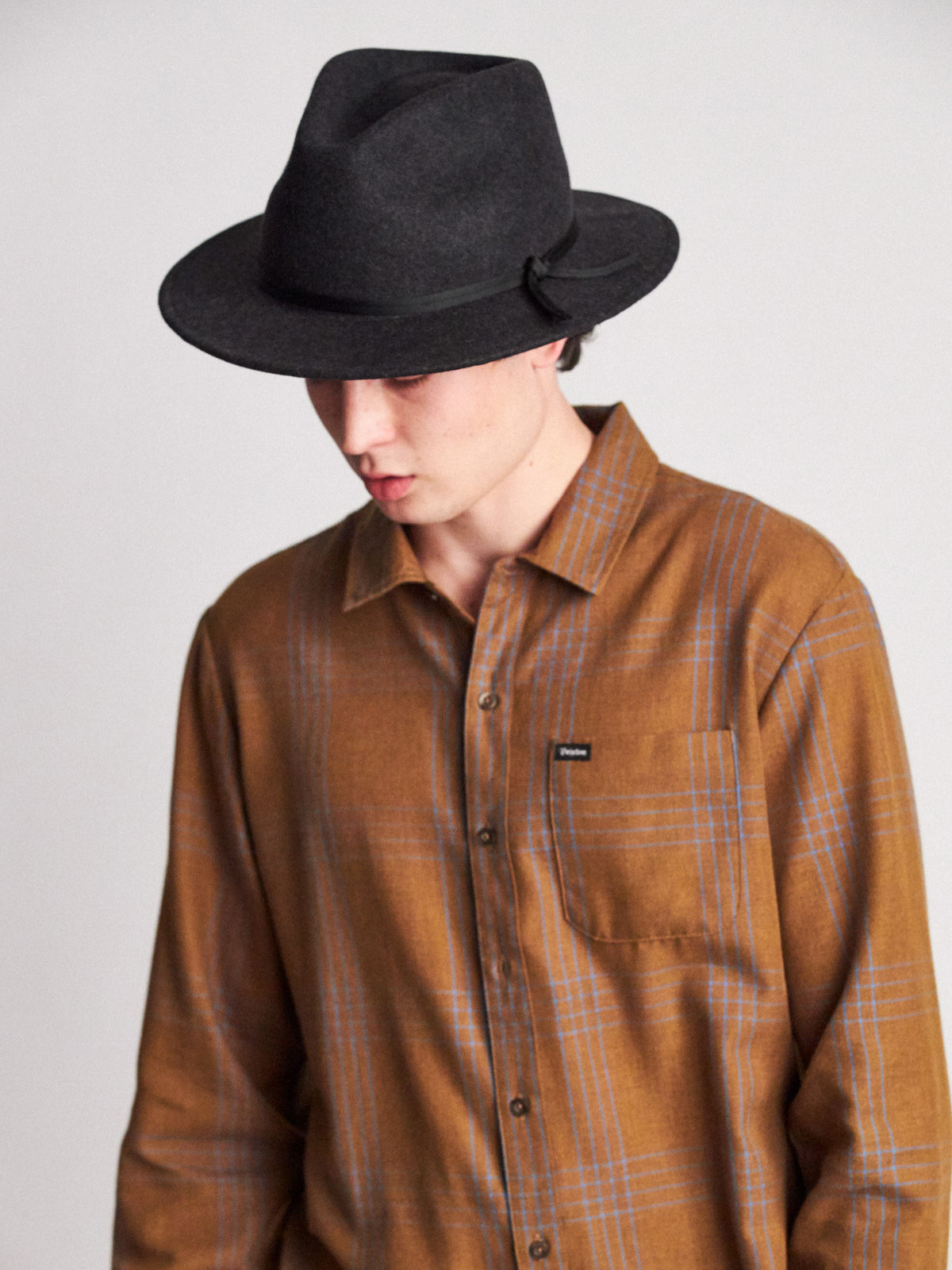 Kapelusz Brixton Coleman Fedora (black mix)
