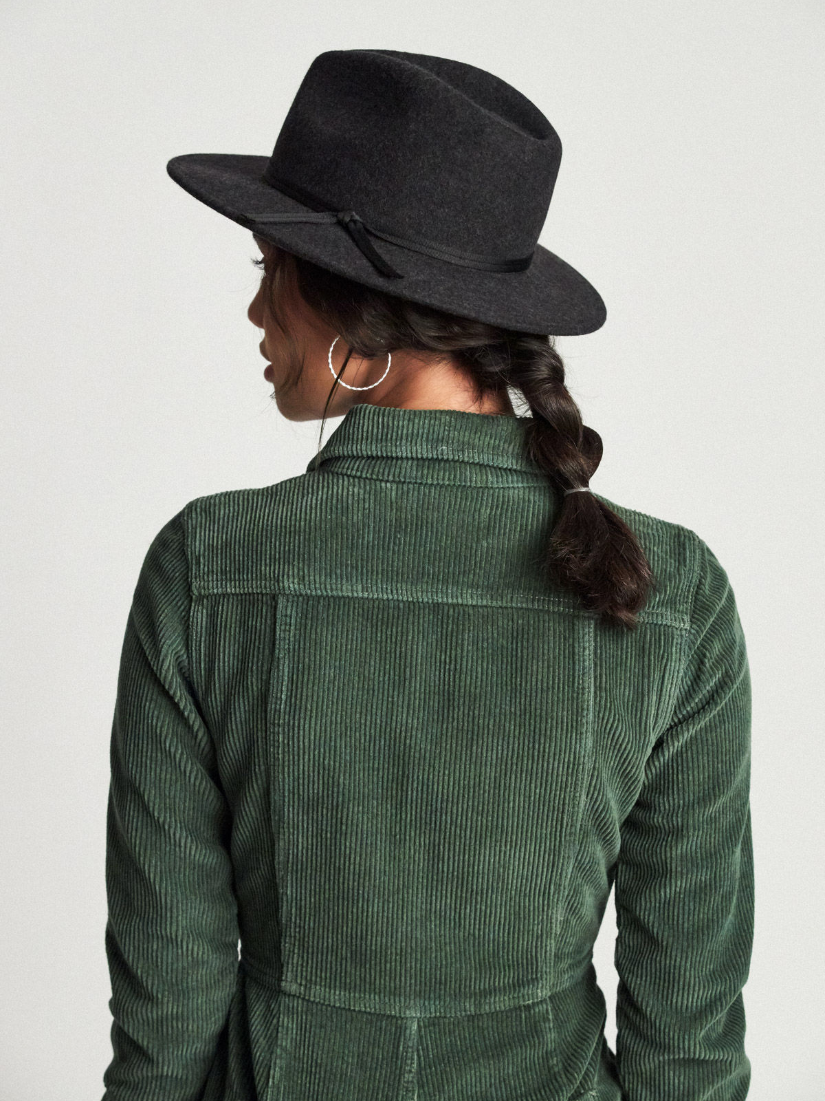 Kapelusz Brixton Coleman Fedora czarny black mix