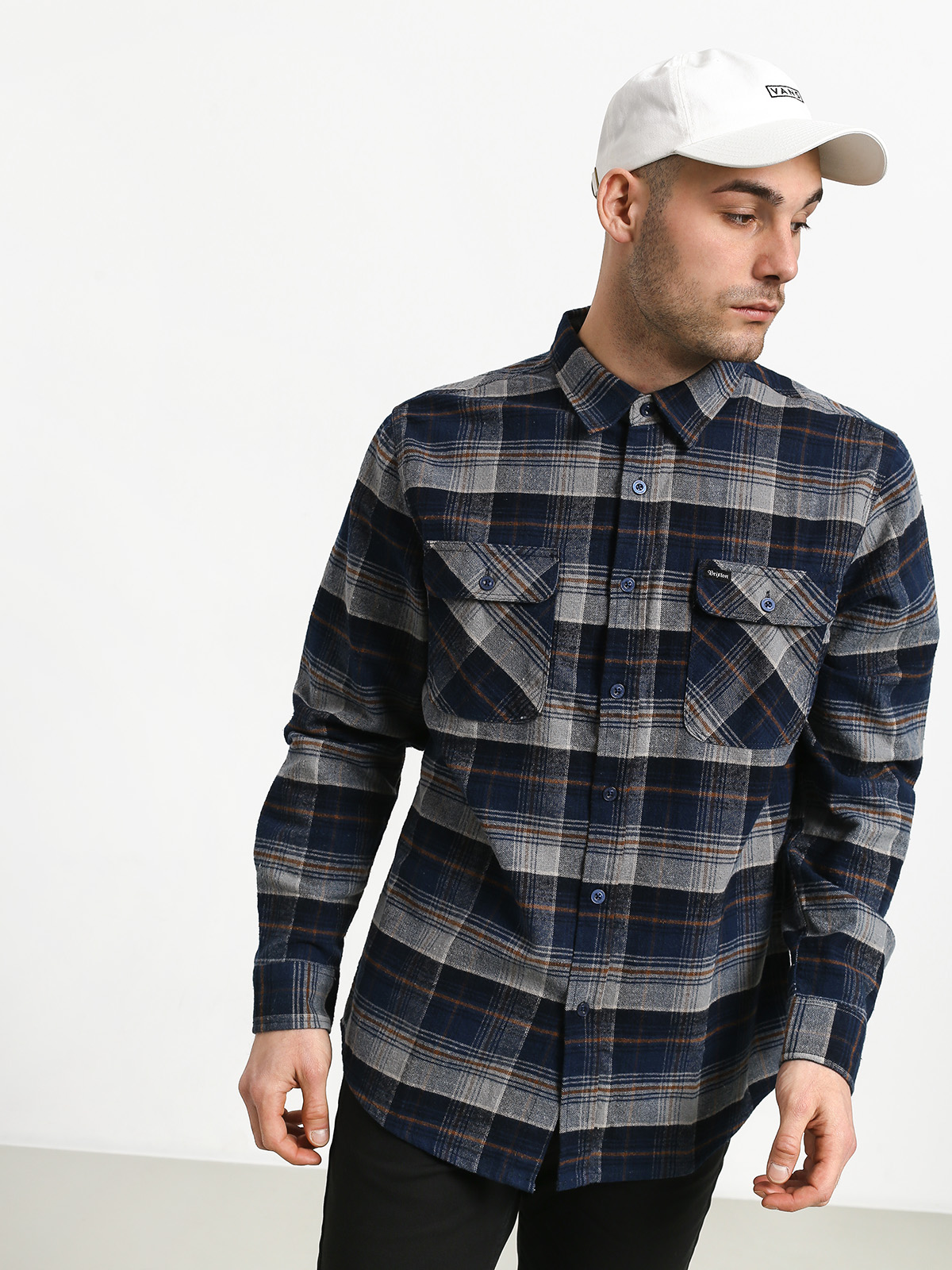 Koszula Brixton Bowery Flannel (blue night)