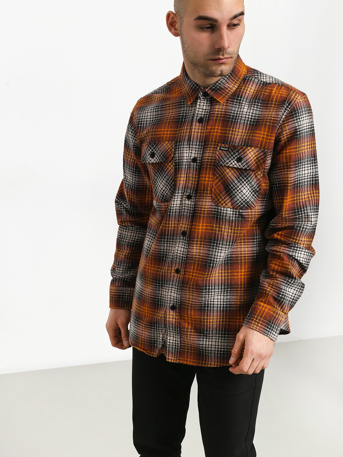 Koszula Brixton Bowery Lw Flannel (burnt orange)