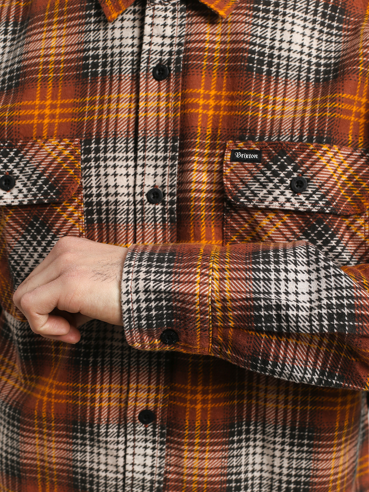 Koszula Brixton Bowery Lw Flannel (burnt orange)