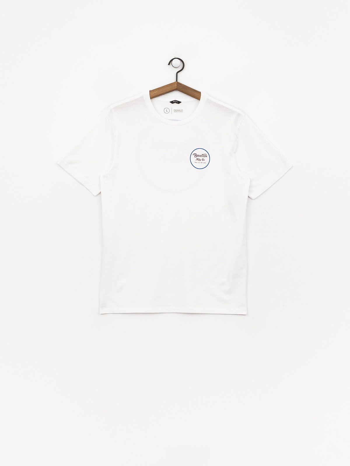 T-shirt Brixton Wheeler II Prem (white/blue)