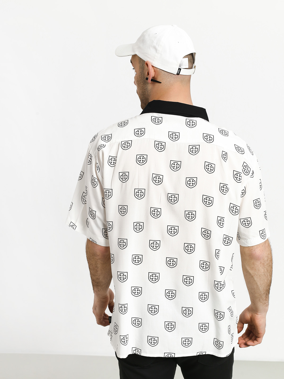 Koszula Brixton Trial Wvn (off white/black)