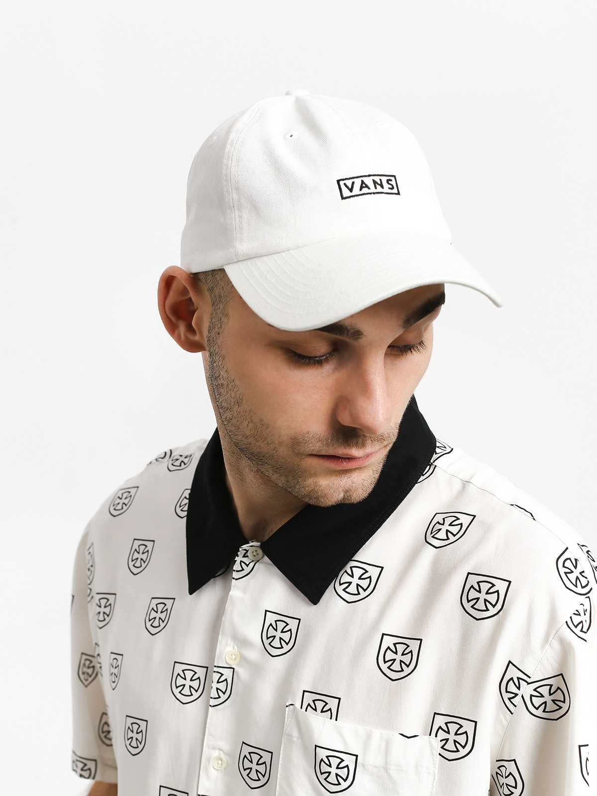 Koszula Brixton Trial Wvn (off white/black)