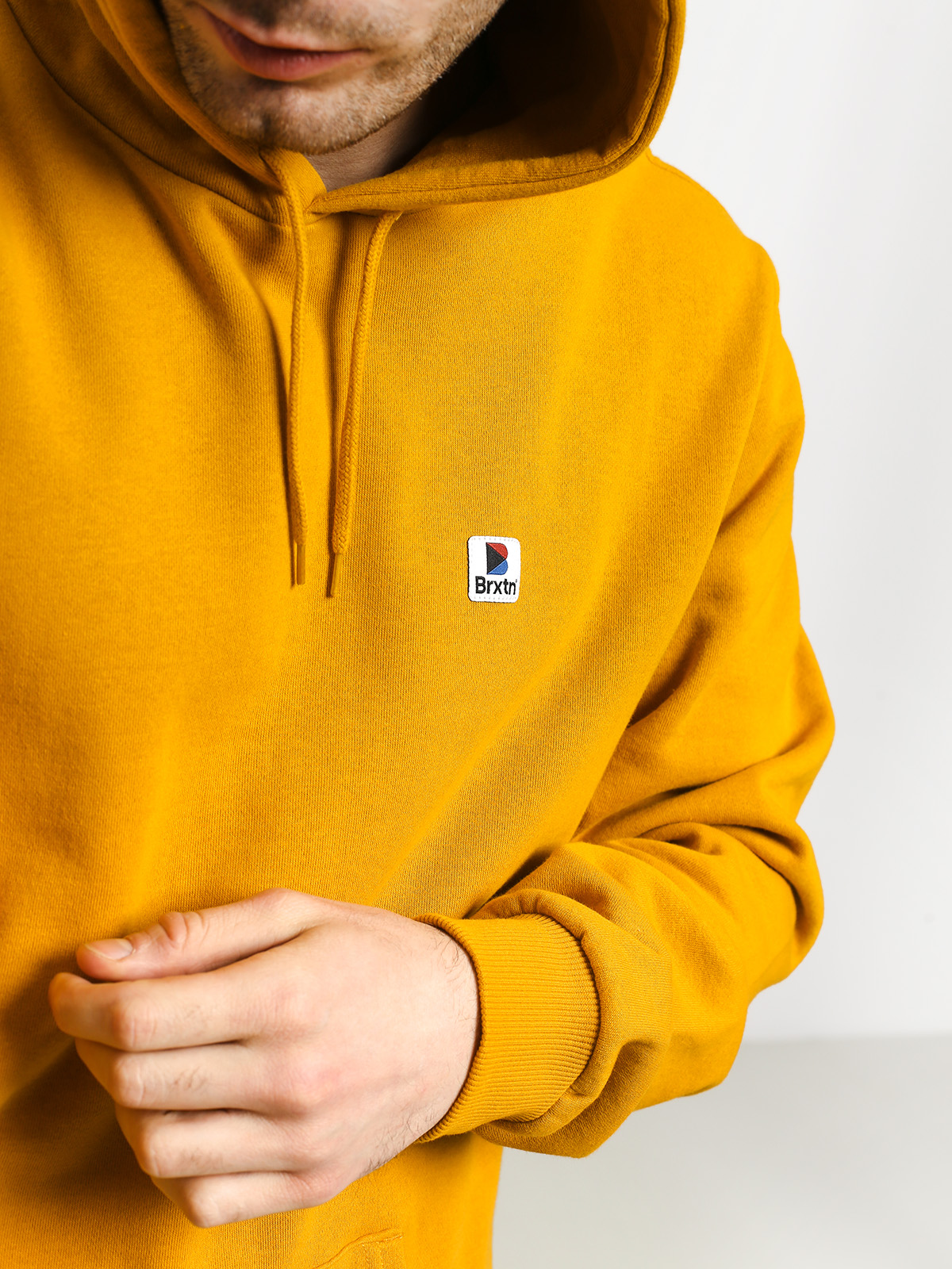 Bluza z kapturem Brixton Stowell Intl HD (nugget gold)