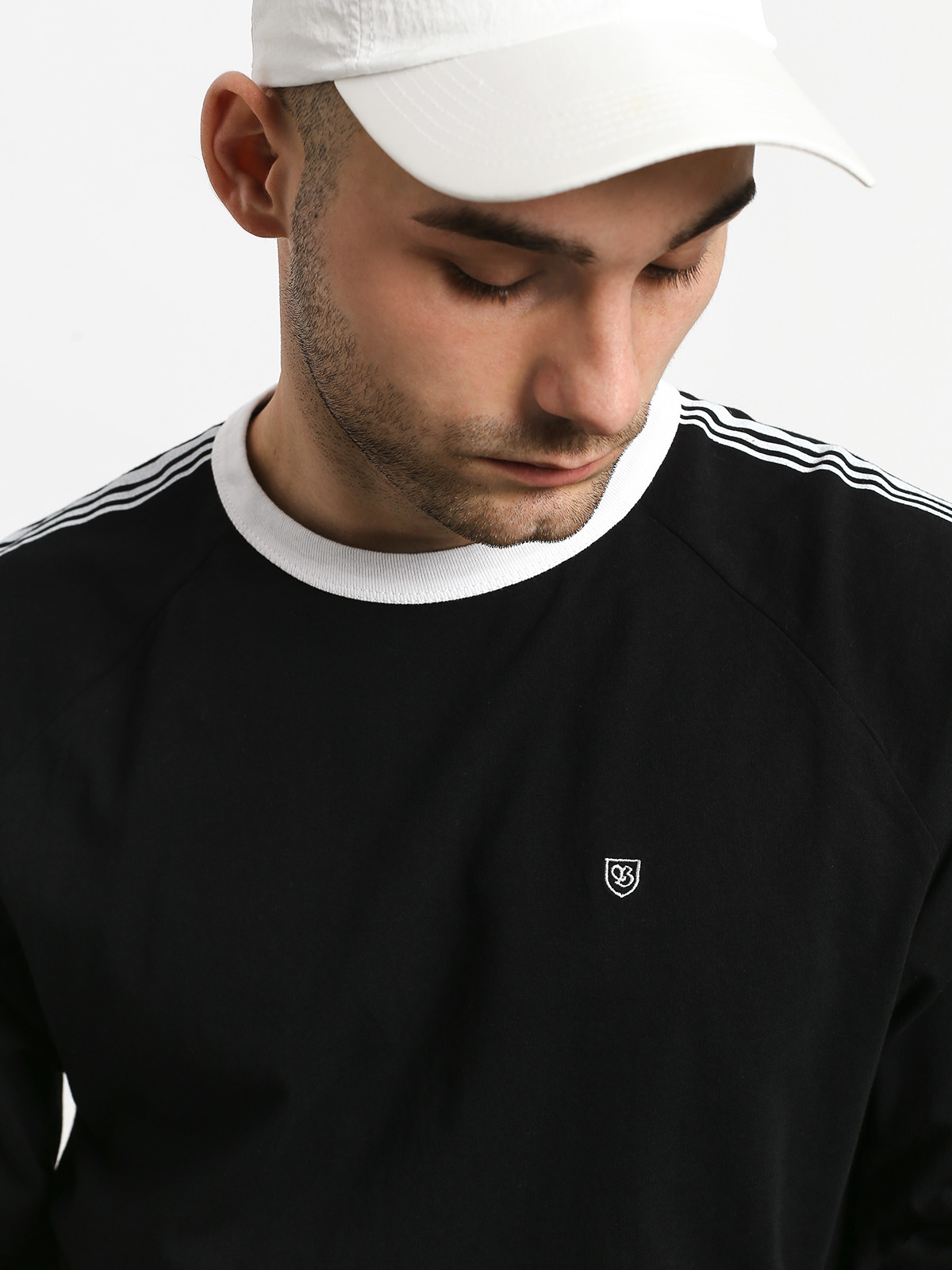 Longsleeve Brixton Este (black/white)