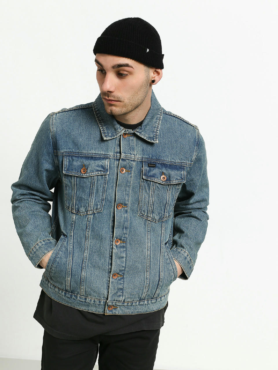 Kurtka Brixton Cable Denim (faded indigo)