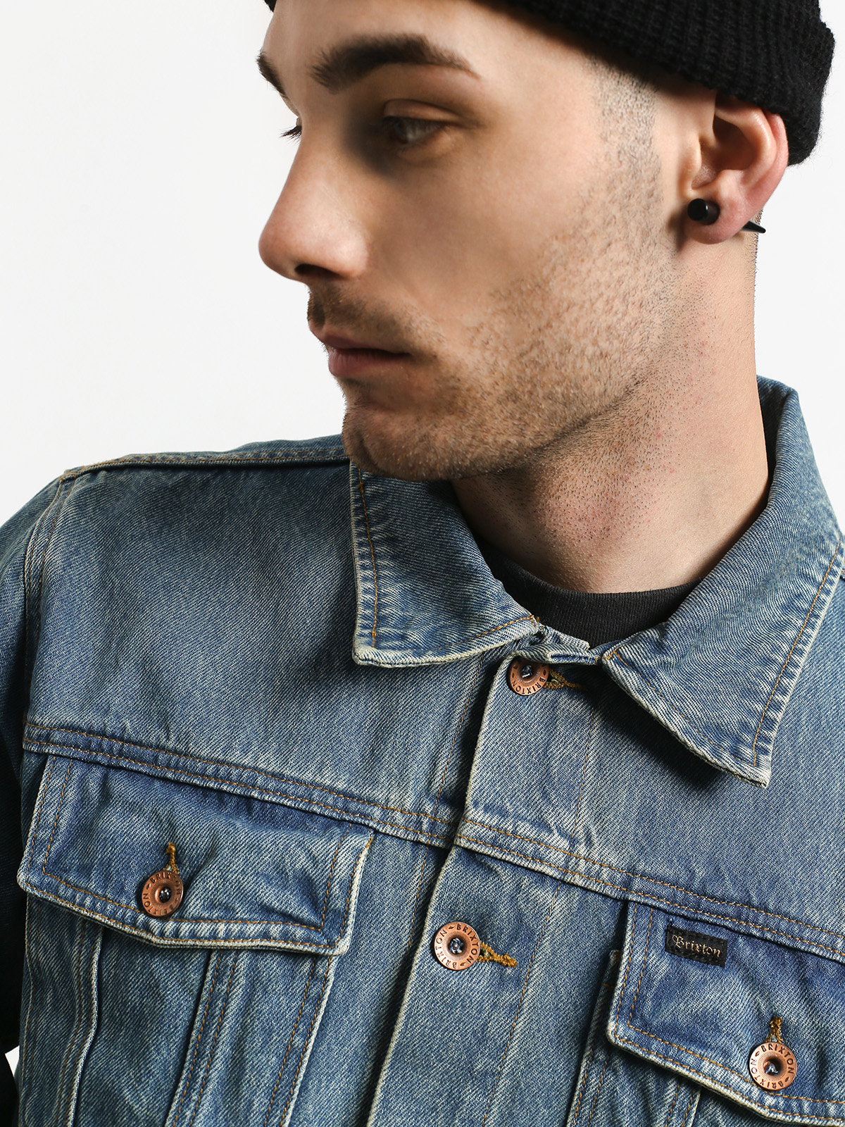 Kurtka Brixton Cable Denim (faded indigo)