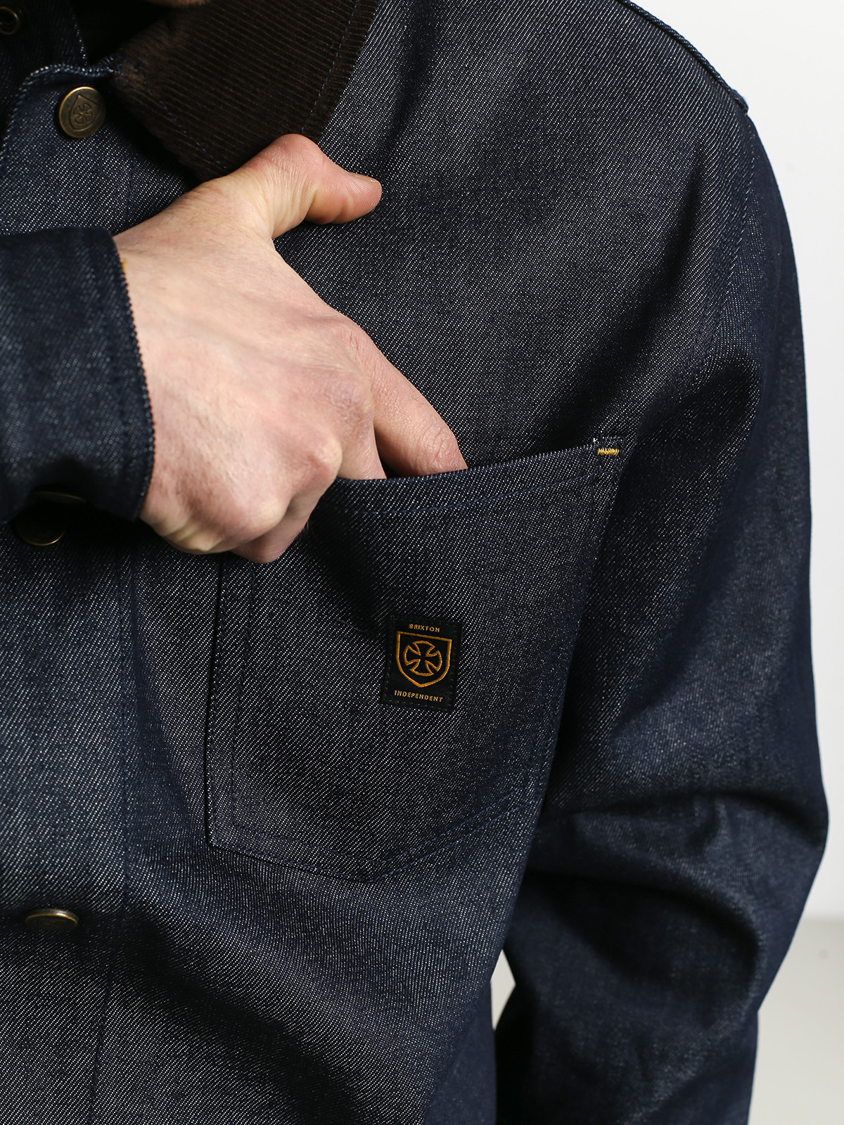 Kurtka Brixton Yard Denim (raw indigo)