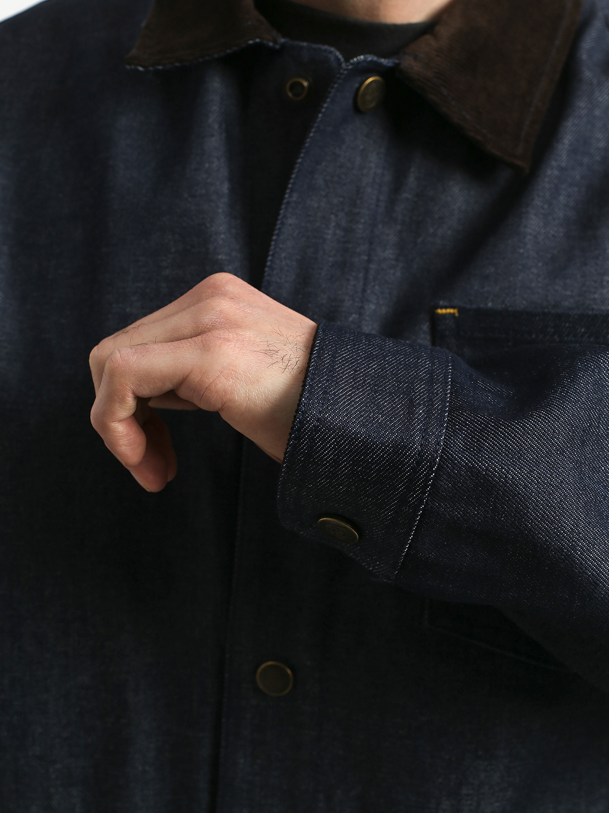 Kurtka Brixton Yard Denim (raw indigo)