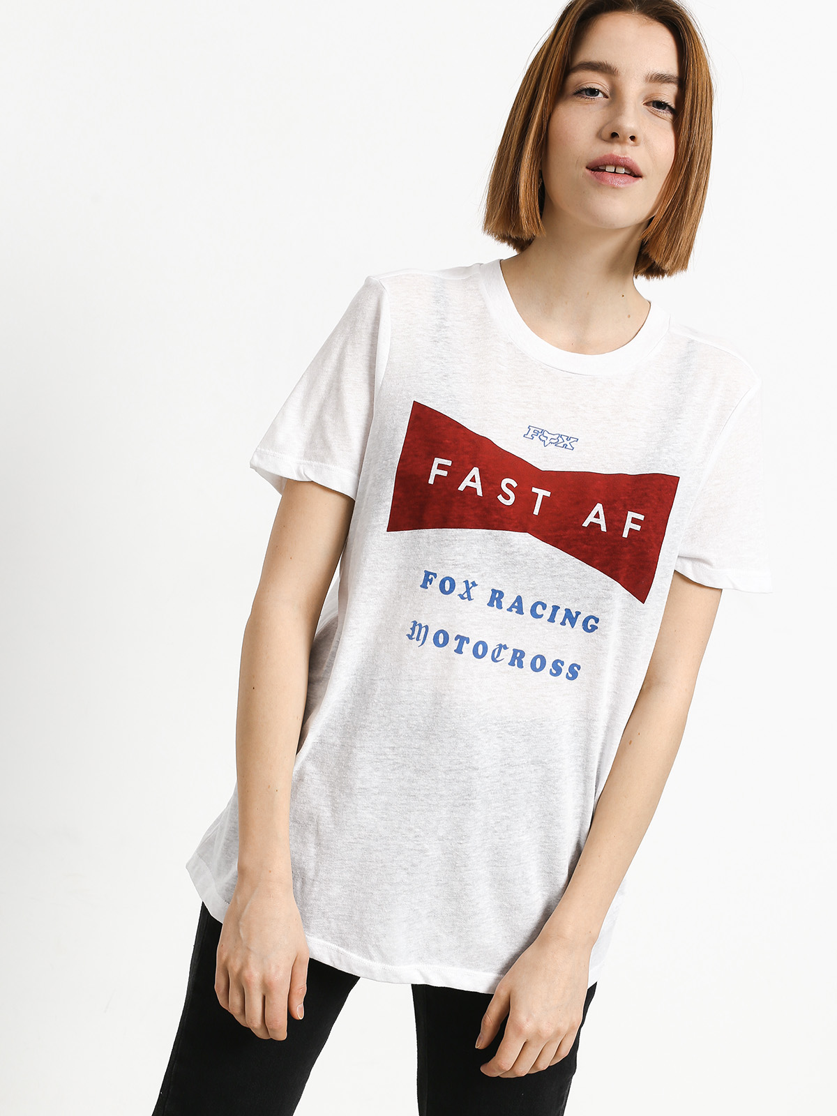 T-shirt Fox Fast Af Wmn (wht)