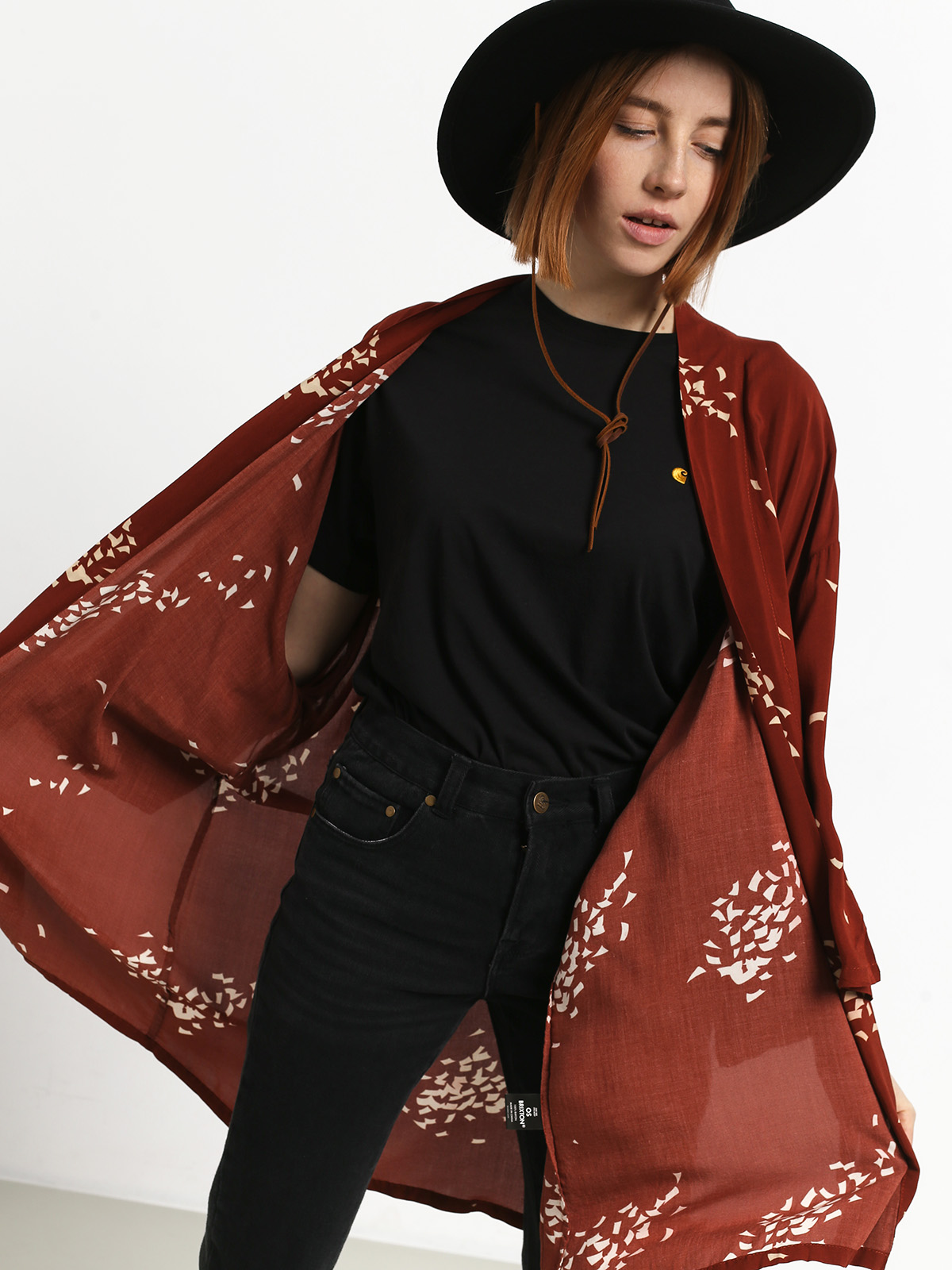 Tunika Brixton Evangeline Kimono Wmn (henna)