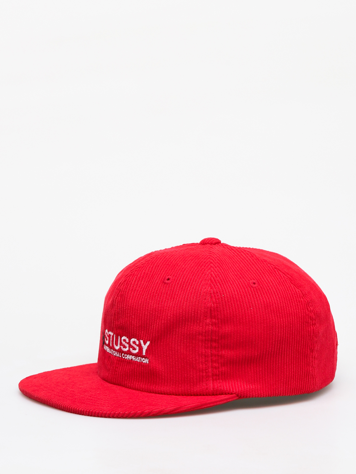 Czapka z daszkiem Stussy Washed Cord ZD (red)