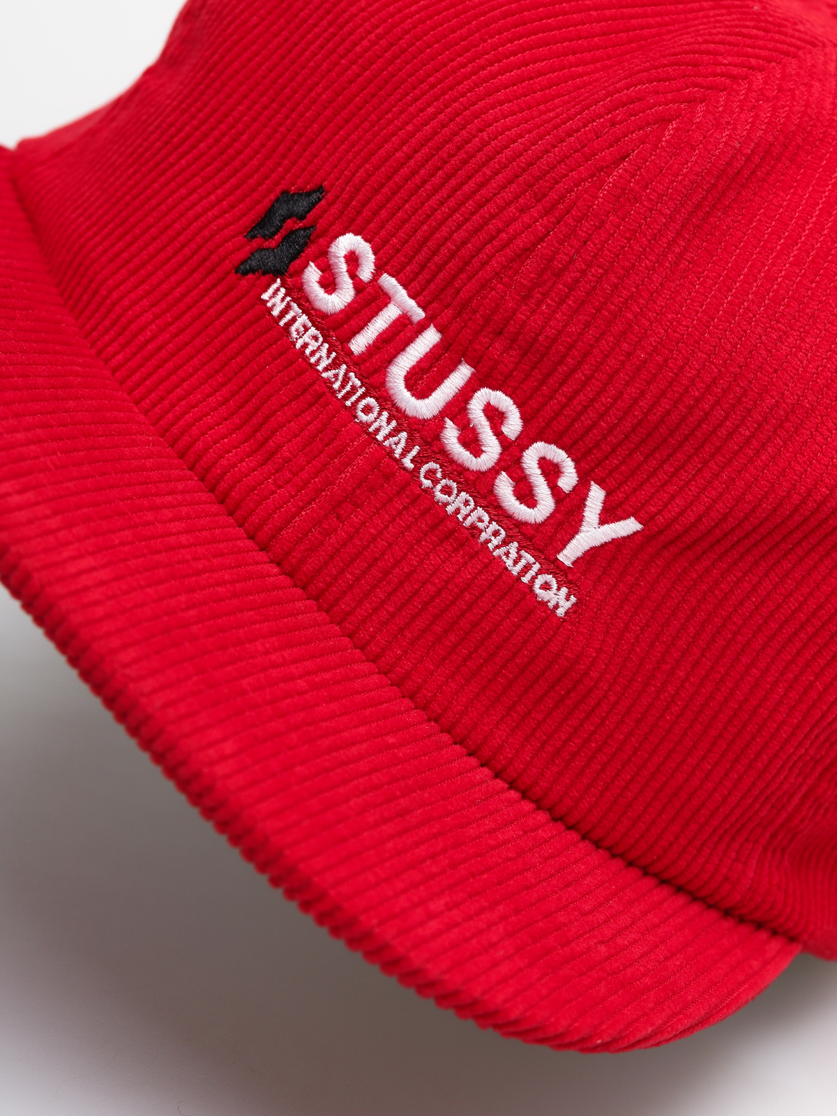 Czapka z daszkiem Stussy Washed Cord ZD (red)