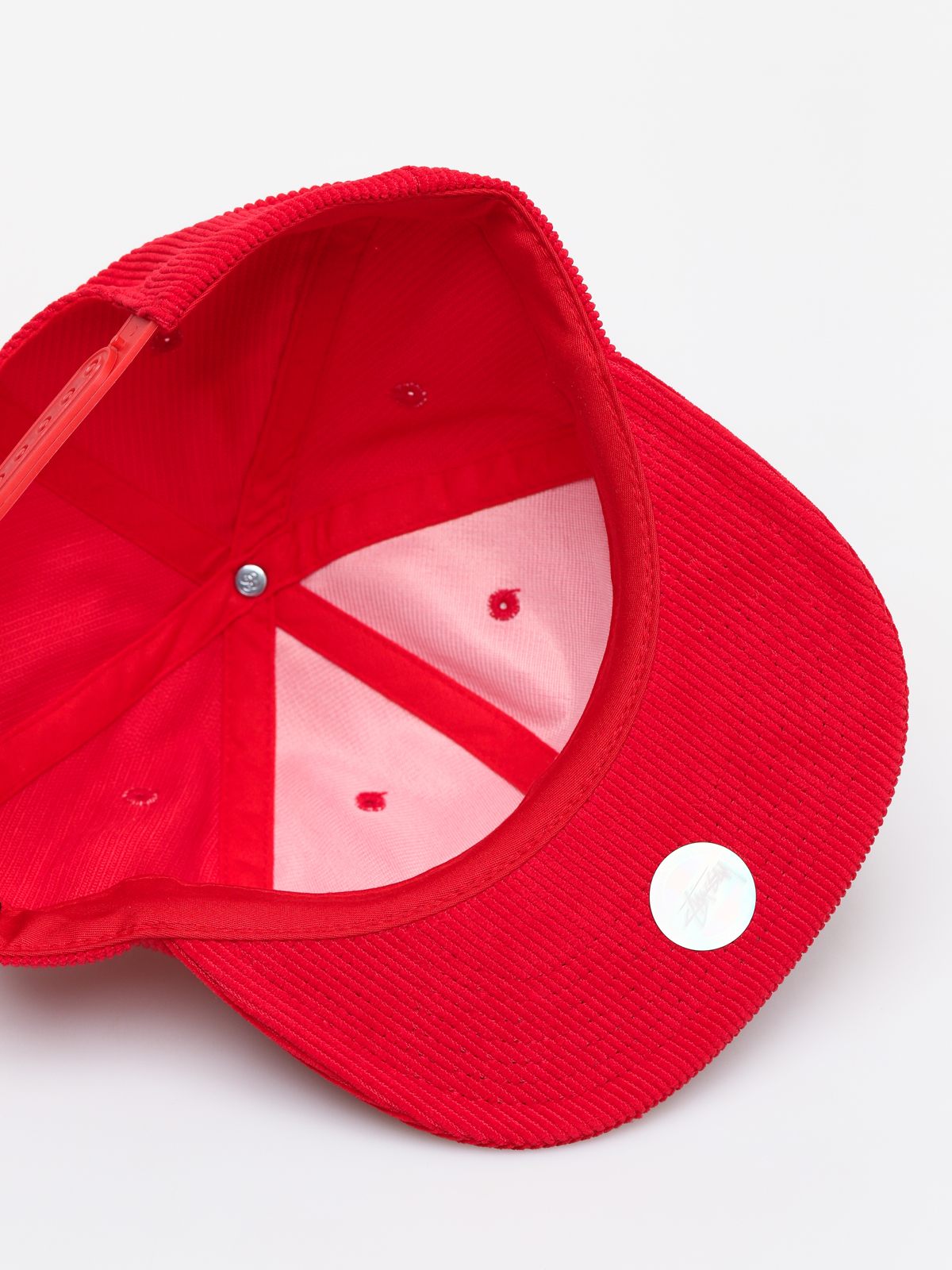 Czapka z daszkiem Stussy Washed Cord ZD (red)