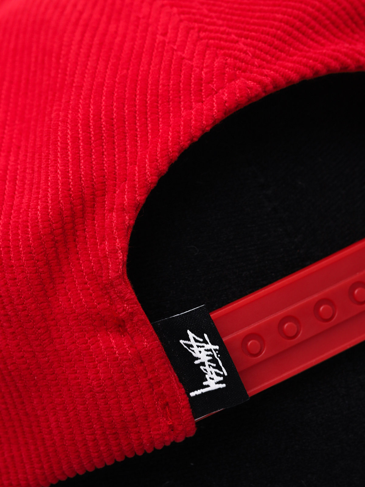 Czapka z daszkiem Stussy Washed Cord ZD (red)