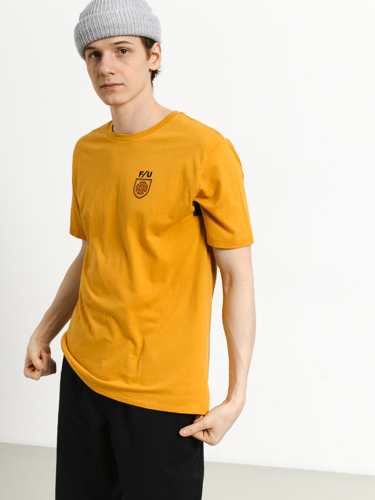 T-shirt Brixton Hedge Prt (yellow)