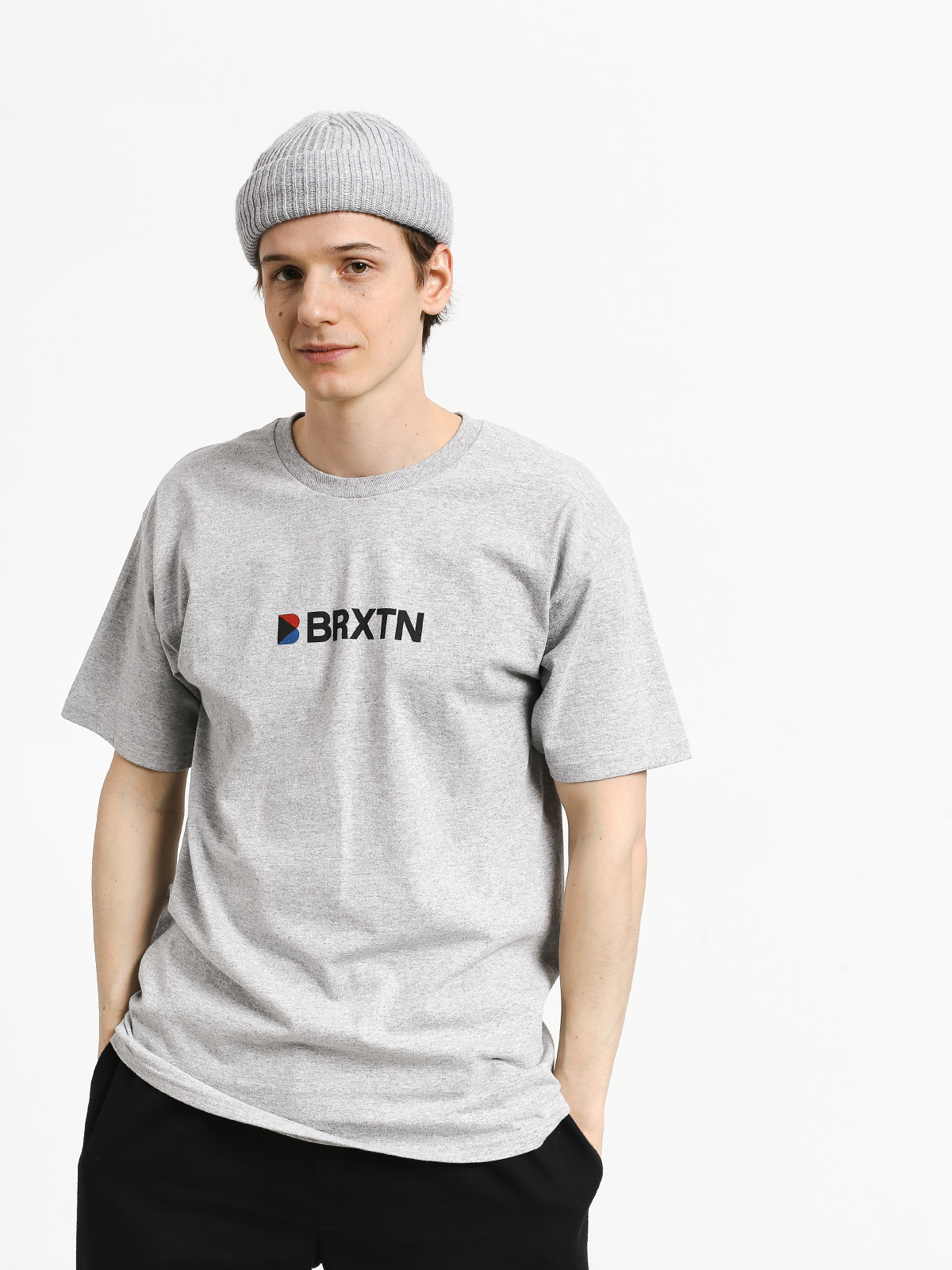 T-shirt Brixton Stowell Iv Stt (heather grey)
