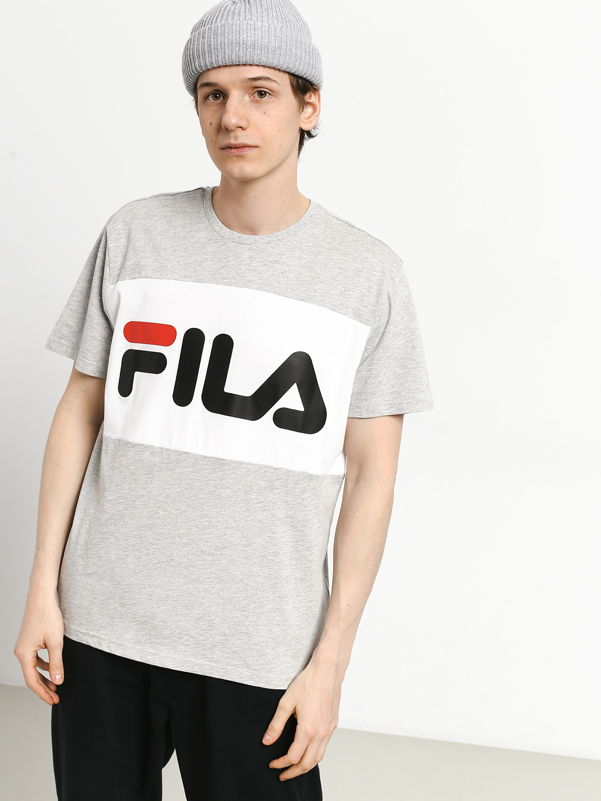 T-shirt Fila Day (light grey melange bros/bright white)