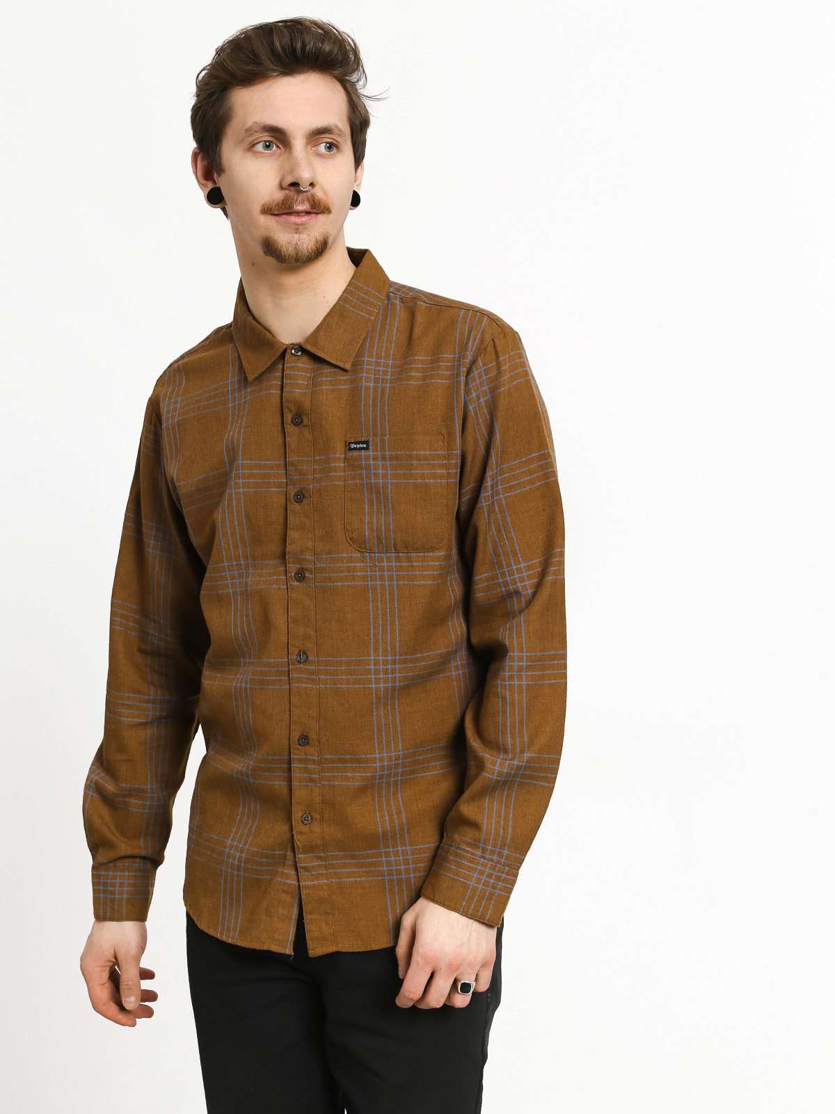 Koszula Brixton Charter Plaid Wvn (olive/aqua)