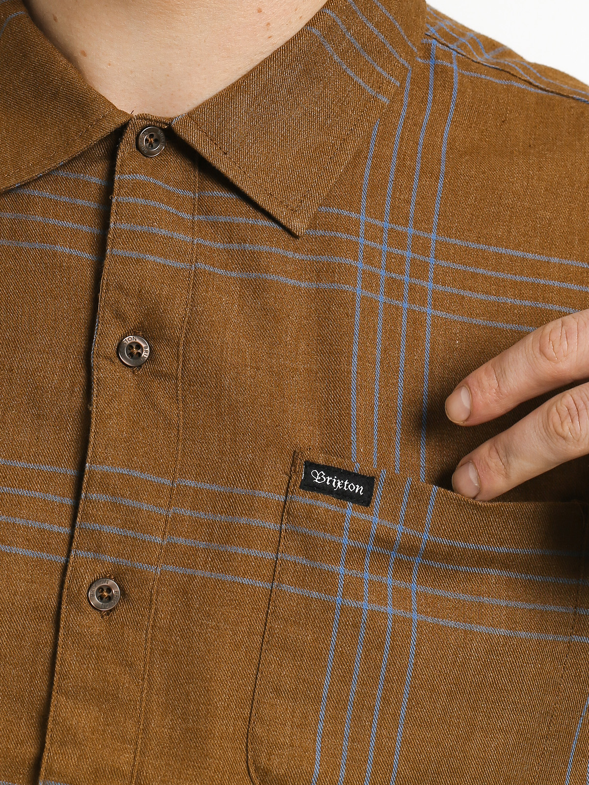 Koszula Brixton Charter Plaid Wvn (olive/aqua)