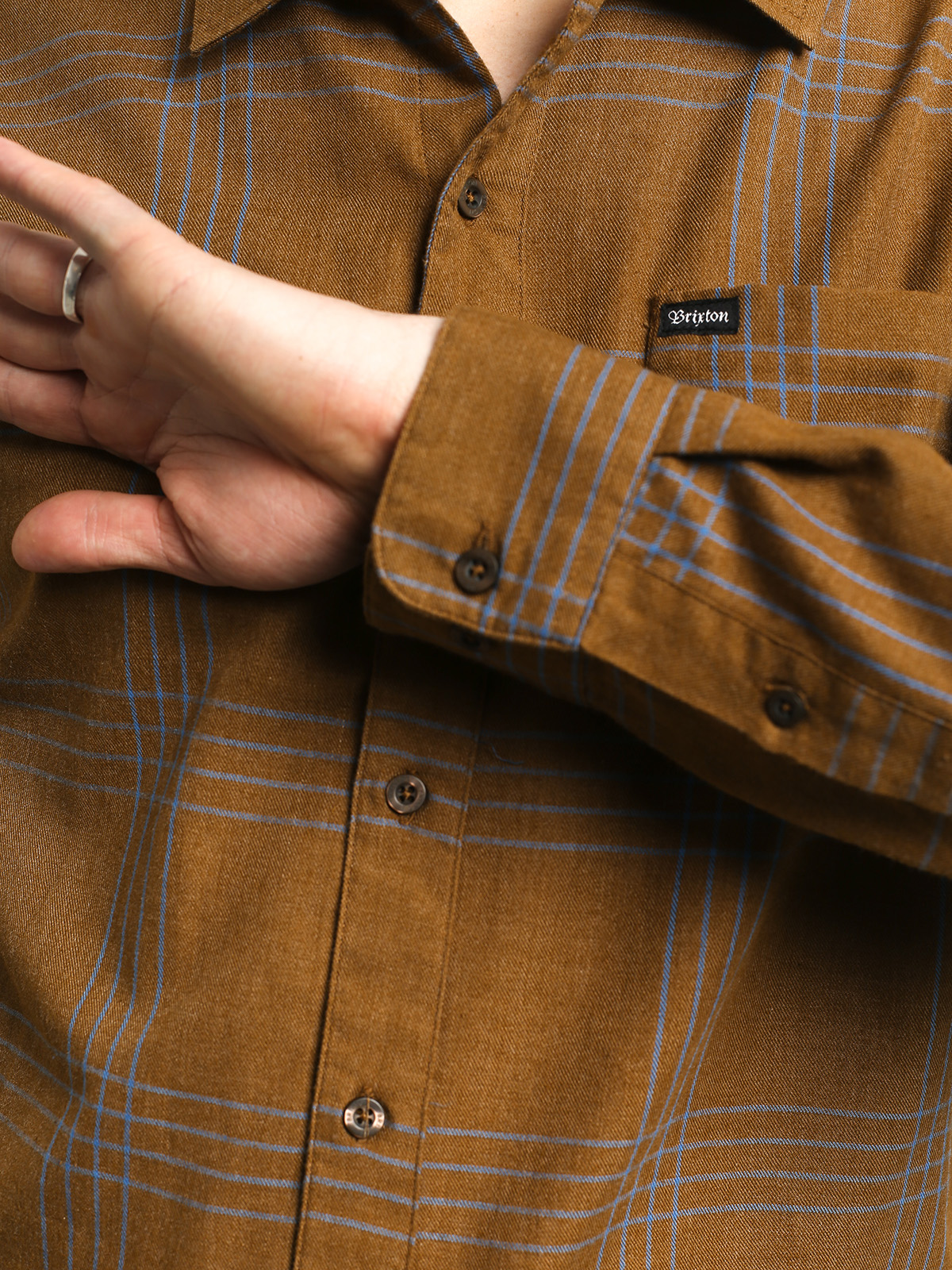 Koszula Brixton Charter Plaid Wvn (olive/aqua)