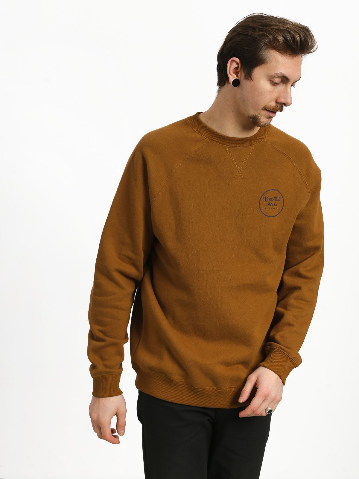 Bluza Brixton Wheeler Intl Crew (washed copper)