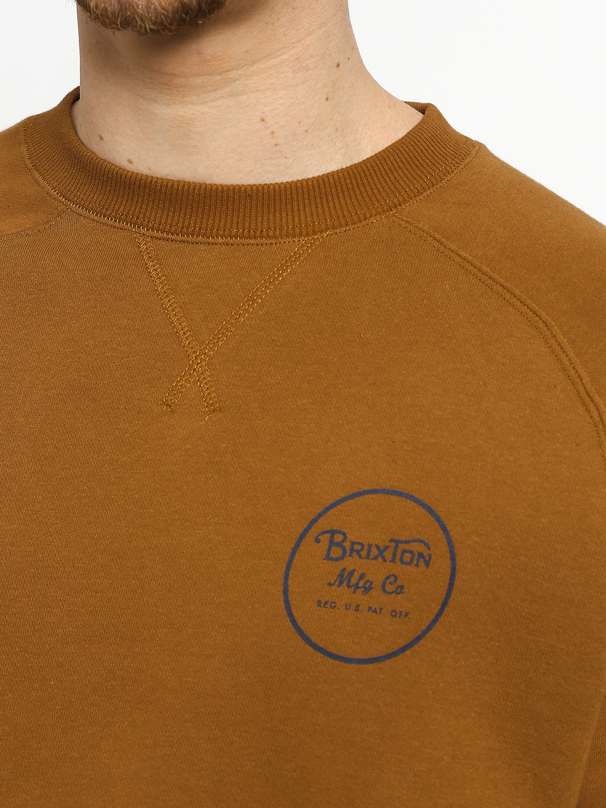 Bluza Brixton Wheeler Intl Crew (washed copper)