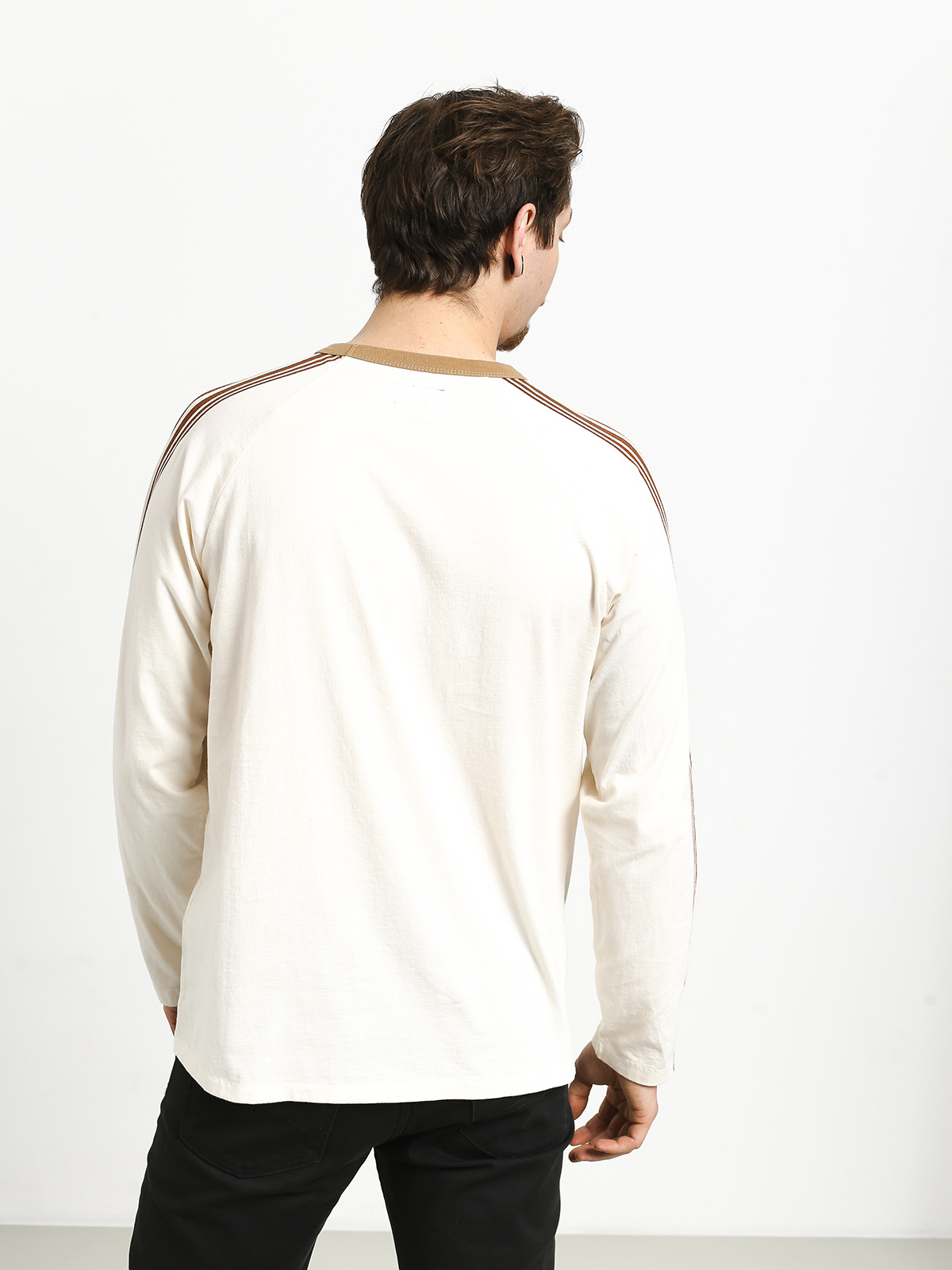 Longsleeve Brixton Este (cream/khaki)