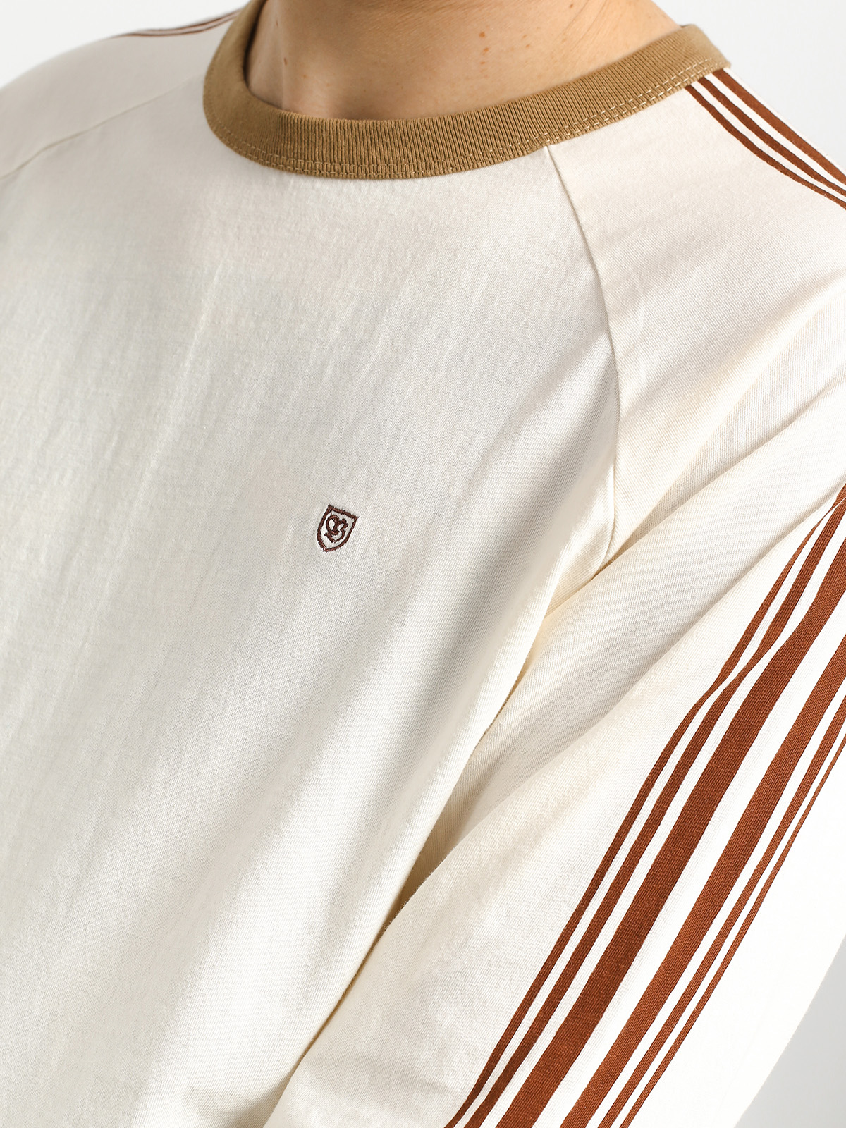 Longsleeve Brixton Este (cream/khaki)
