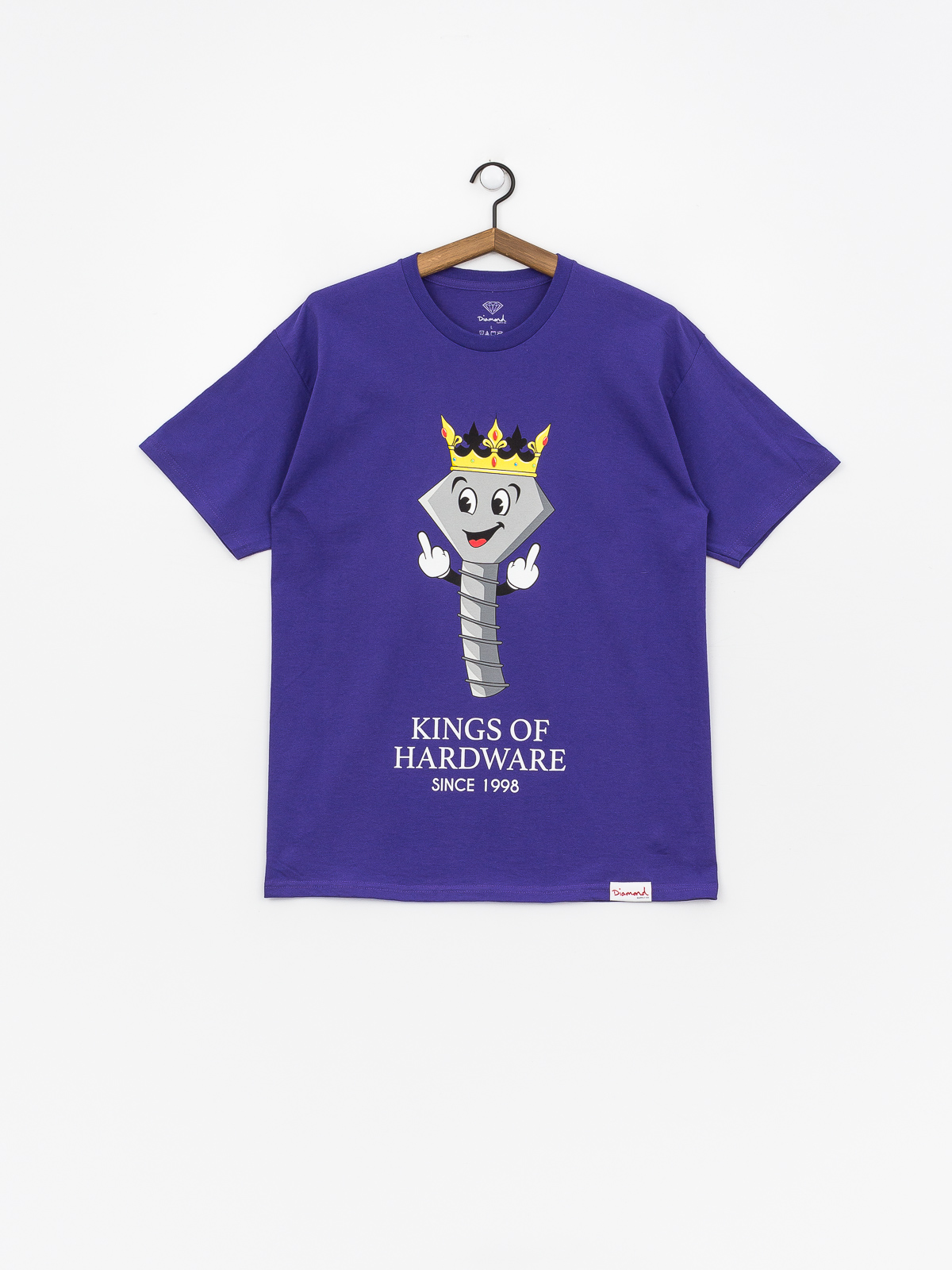 T-shirt Diamond Supply Co. King Of Hardware (purple)