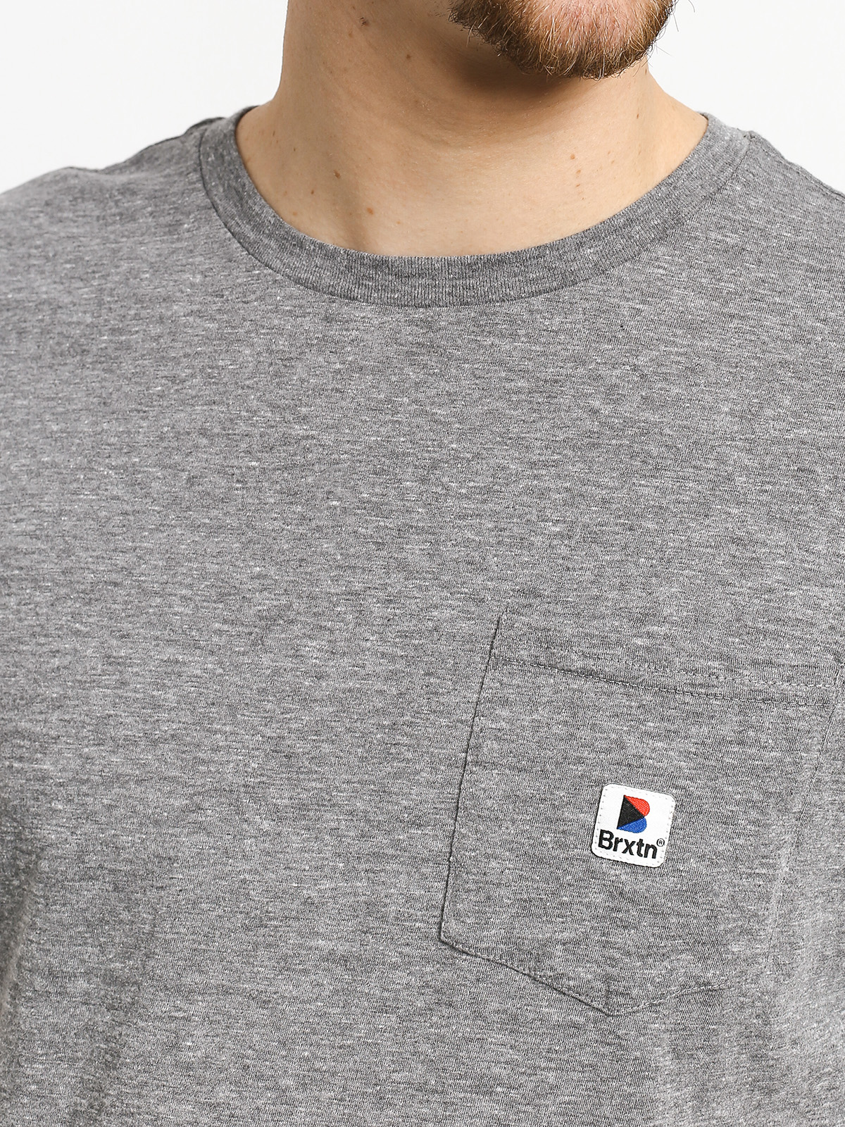 T-shirt Brixton Stowell Pkt (heather grey)