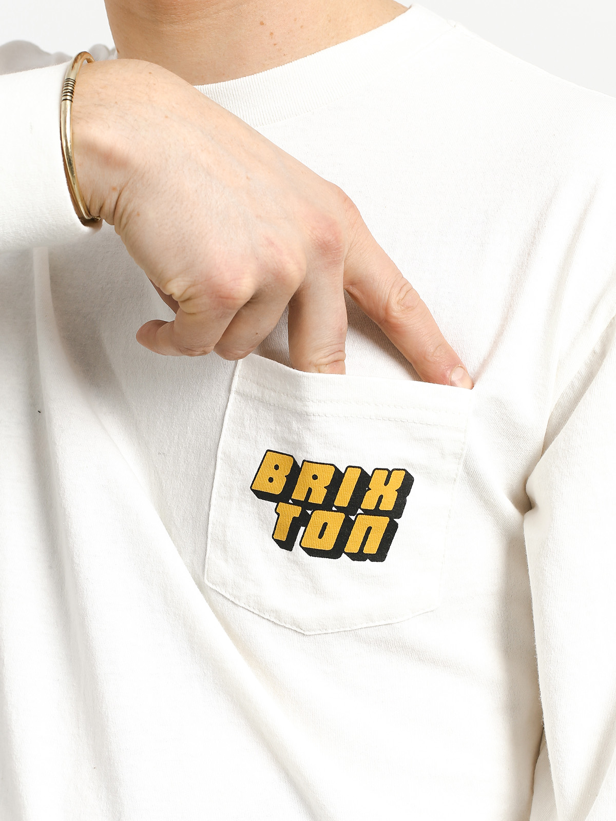 Longsleeve Brixton Chiba Stt Pkt (off white)