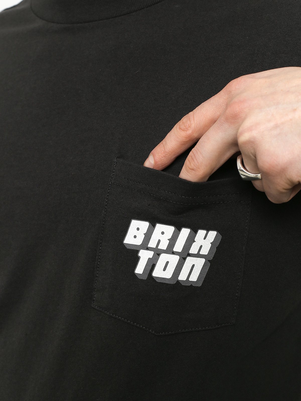 Longsleeve Brixton Chiba Stt Pkt (washed black)