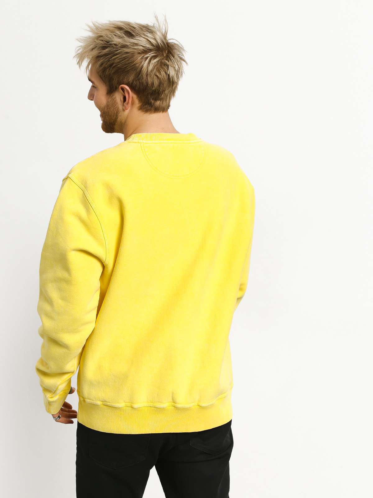 Bluza Stussy Stock Logo Crew (yellow)