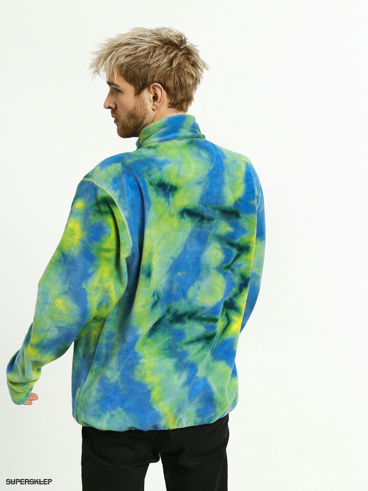 Download Polar Stussy Polar Fleece Mock Neck (tie dye)