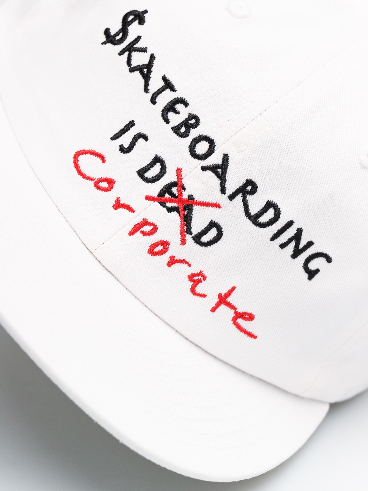 Czapka z daszkiem Diamond Supply Co. Skate Crime 6 Panel ZD (white)