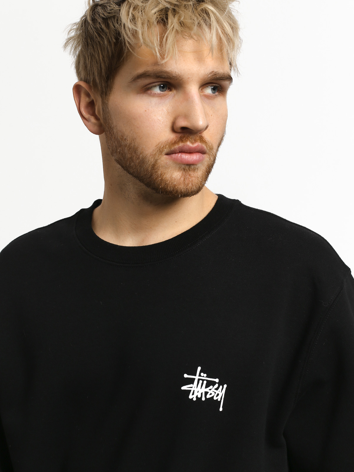 Bluza Stussy Basic Stussy Crew (black)