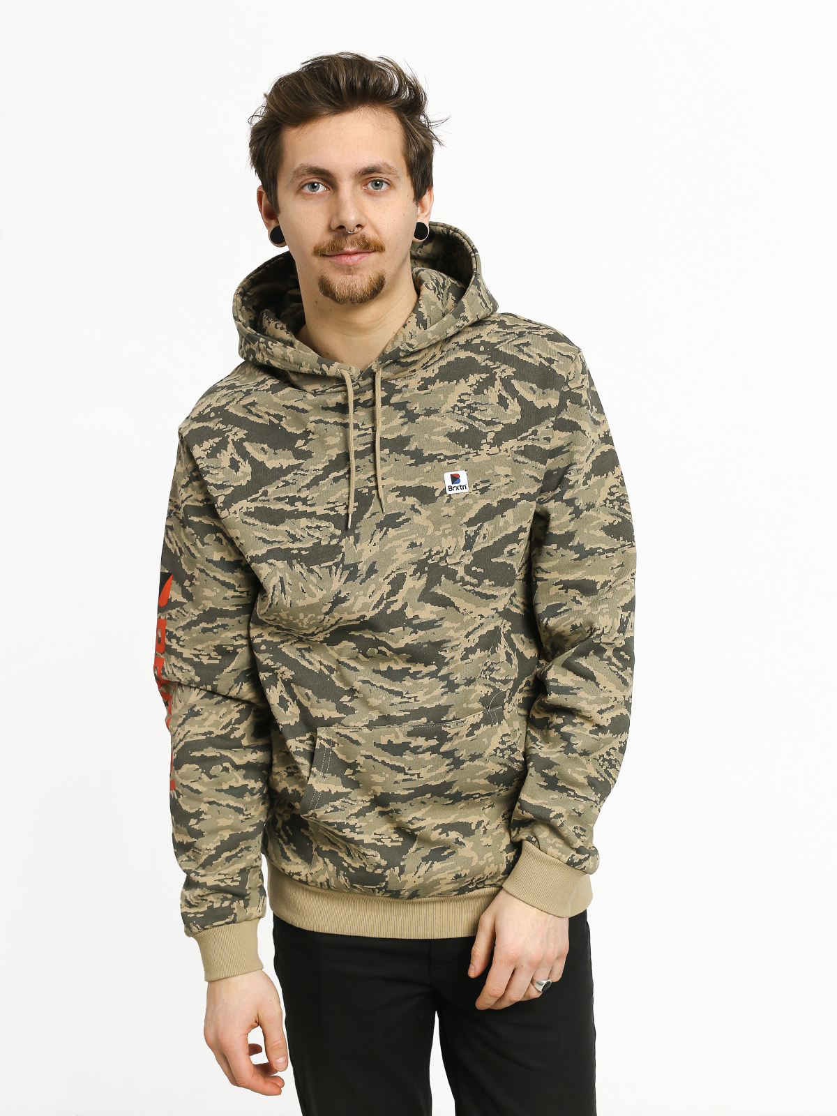 Bluza z kapturem Brixton Stowell Intl HD (digi tiger camo)