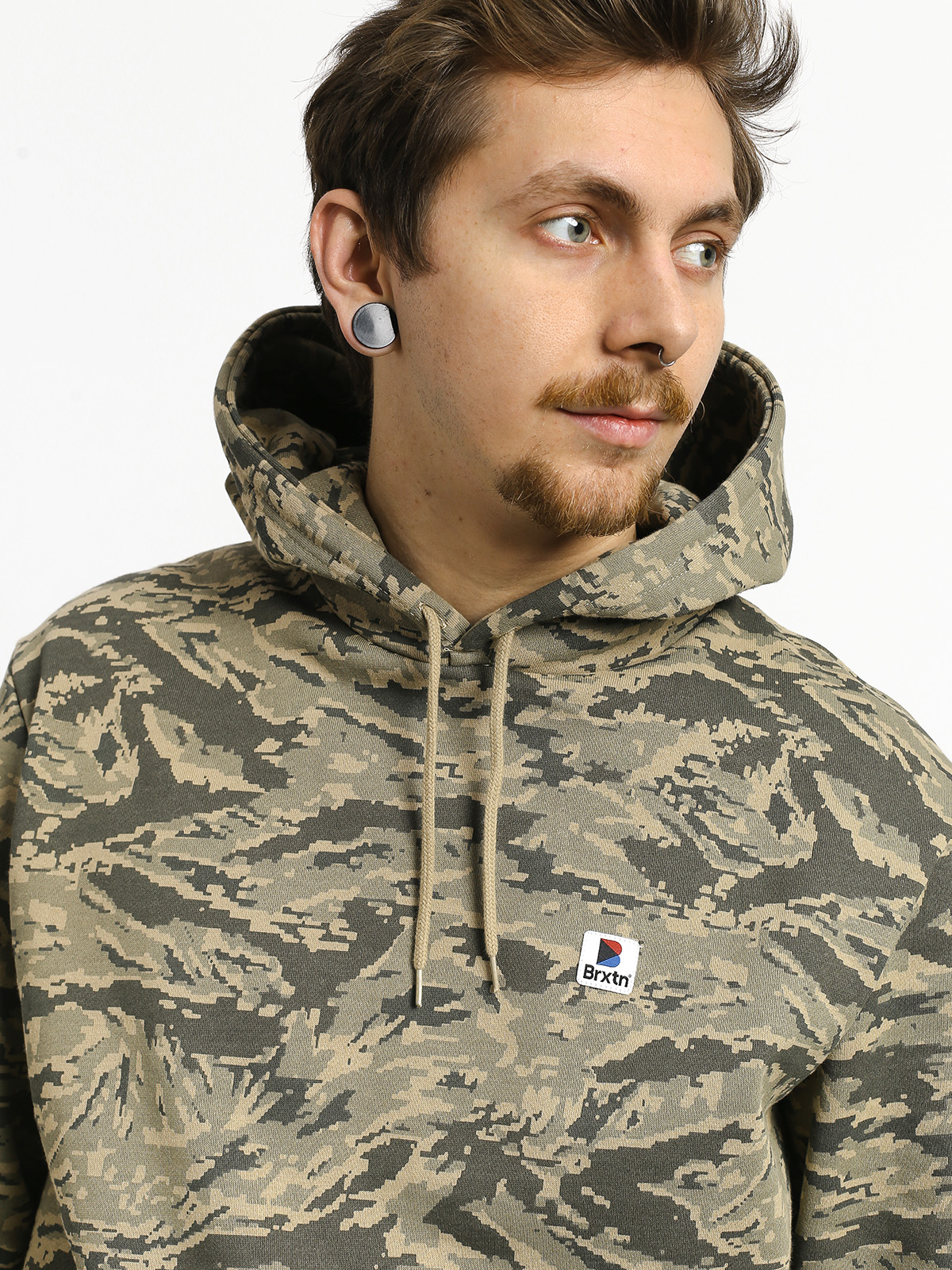 Bluza z kapturem Brixton Stowell Intl HD (digi tiger camo)