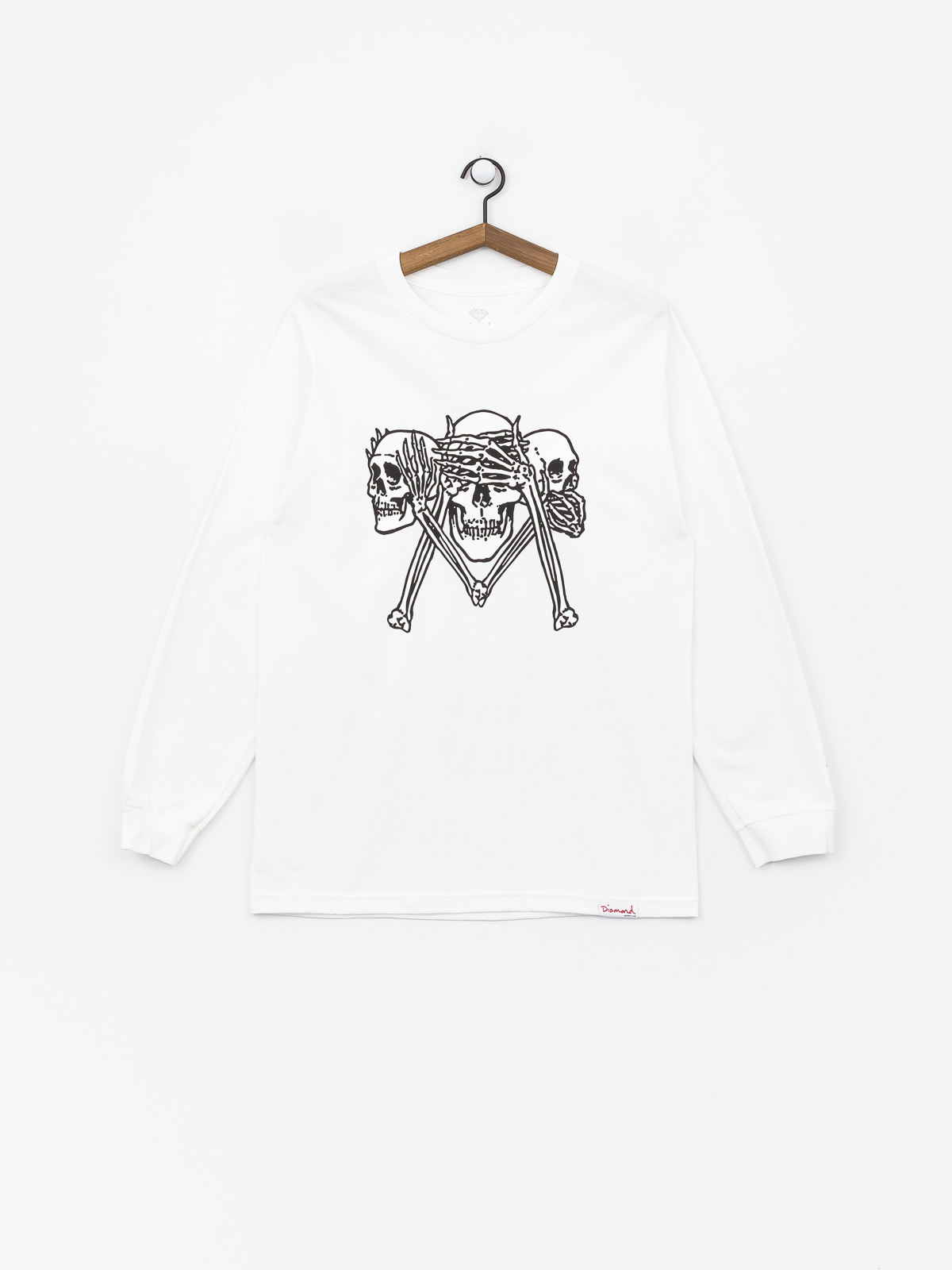 Longsleeve Diamond Supply Co. Secrets Die (white)