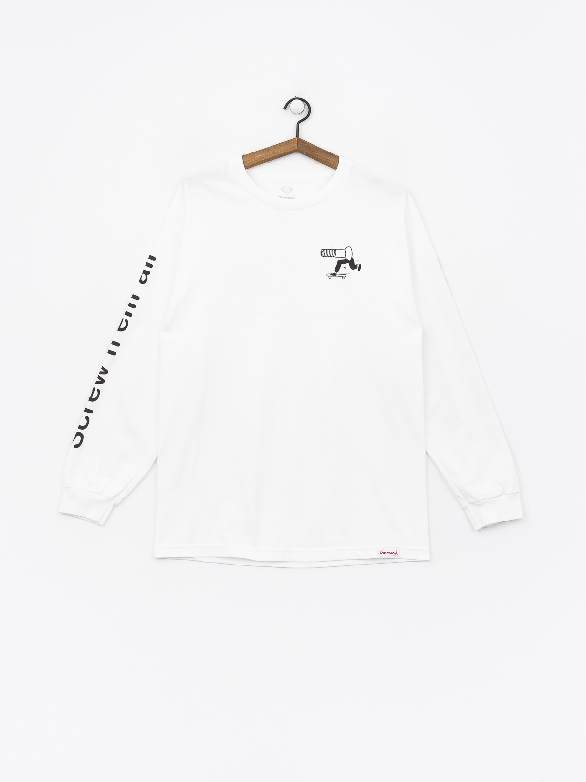 Longsleeve Diamond Supply Co. Screw N Em All (white)
