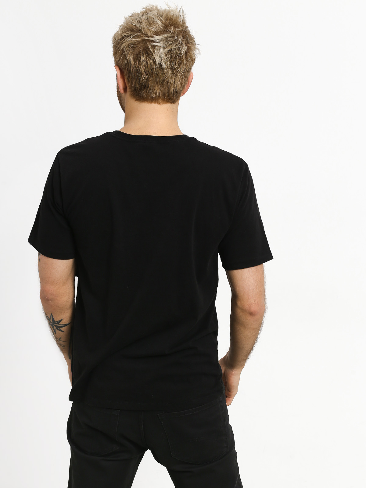 T-shirt Brixton Damsel Prt (washed black)