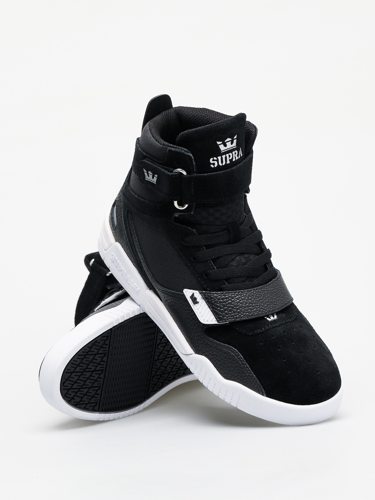 书27 Buty Supra Breaker - czarny (black/silver white)
