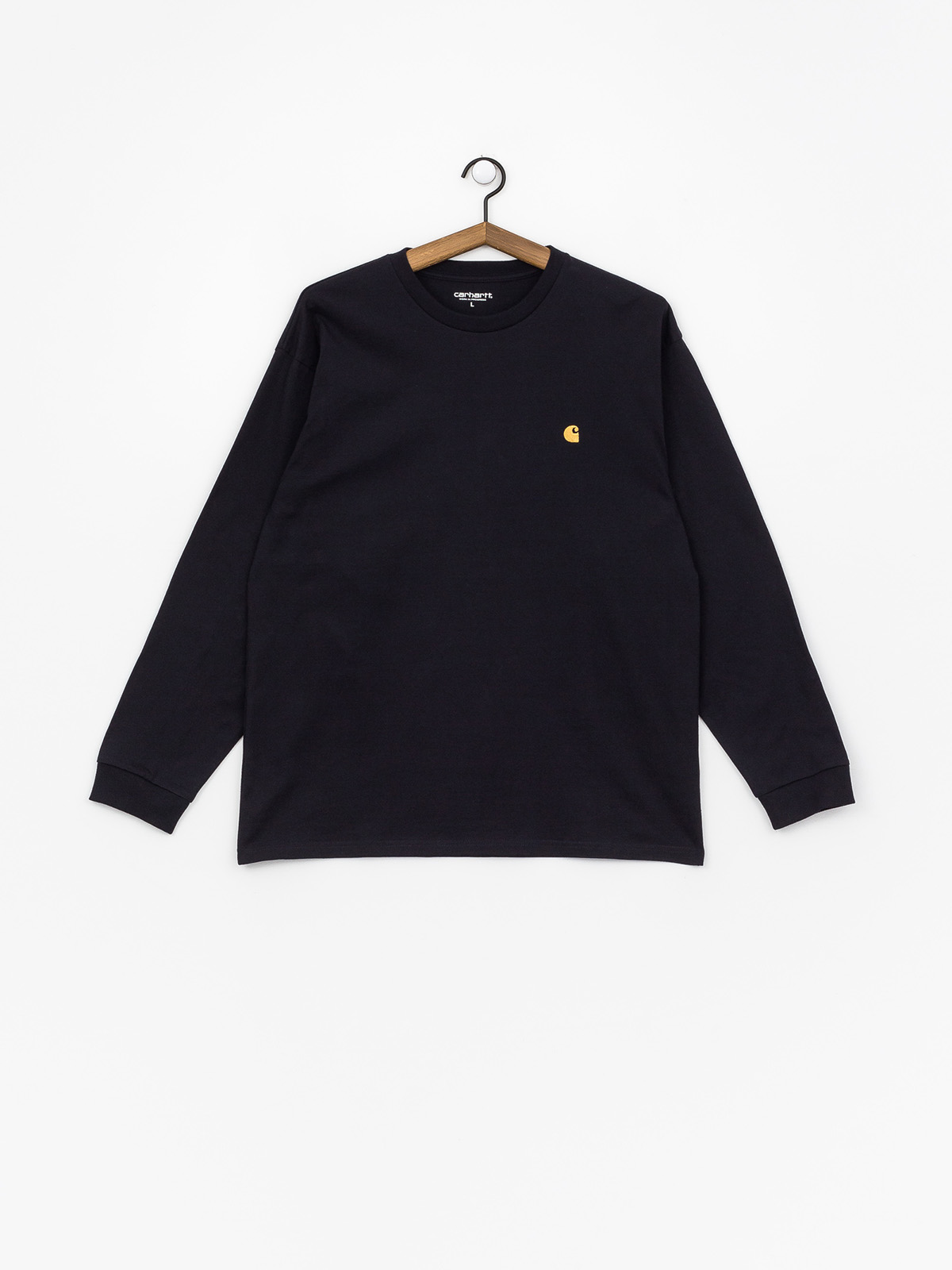 Longsleeve Carhartt WIP Chase (dark navy/gold)