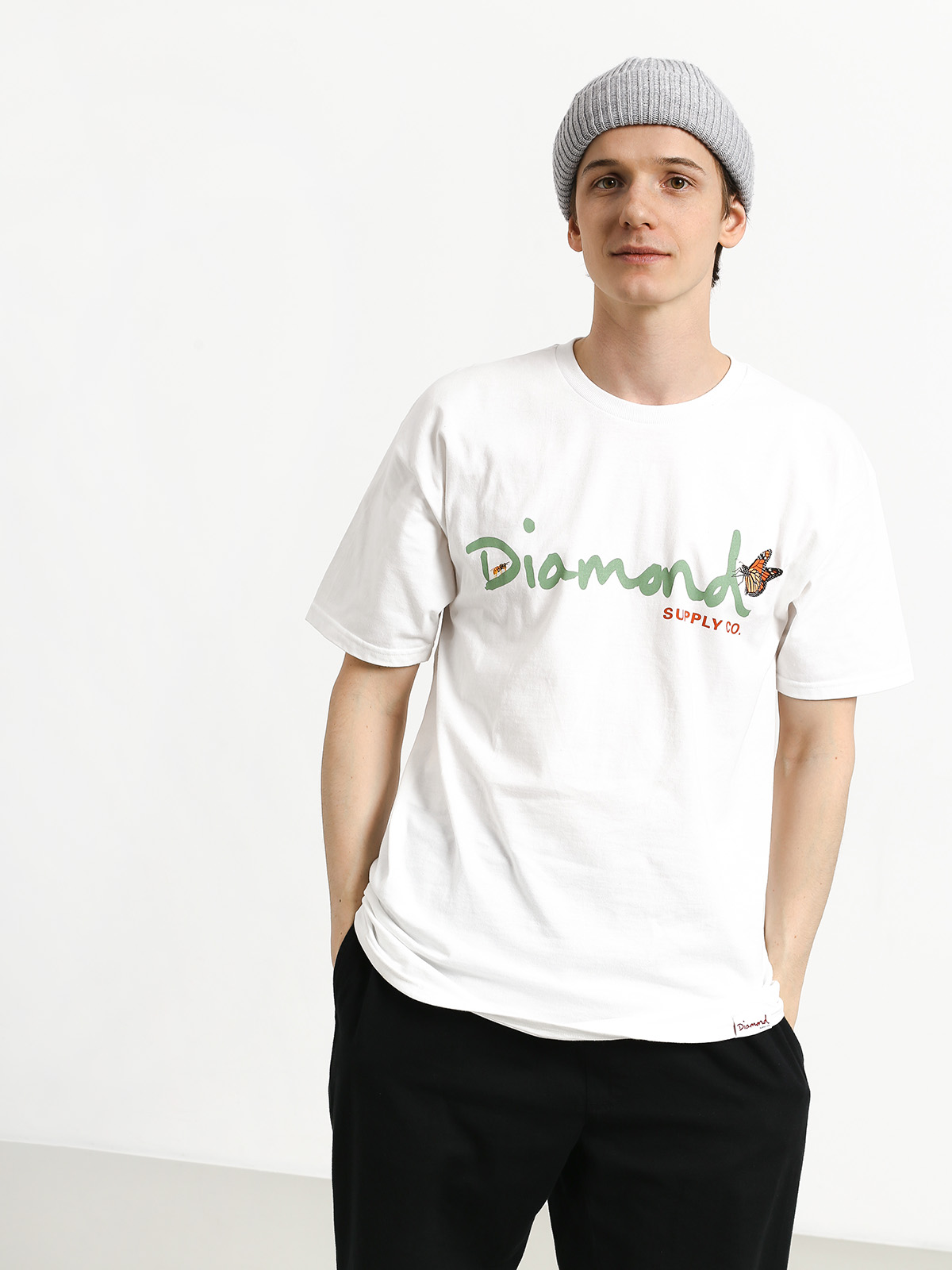 T-shirt Diamond Supply Co. Paradise Og Script (white)