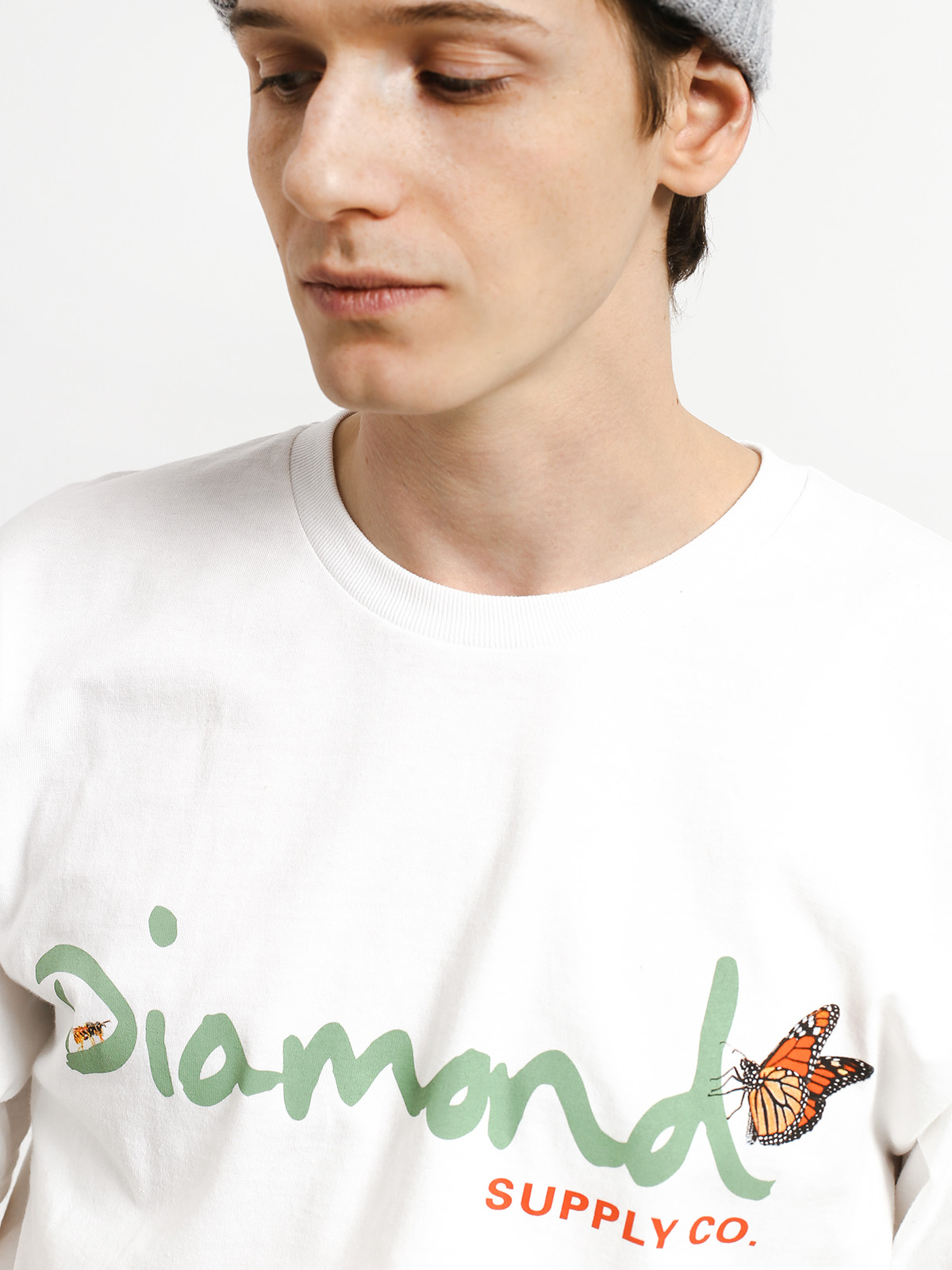 T-shirt Diamond Supply Co. Paradise Og Script (white)