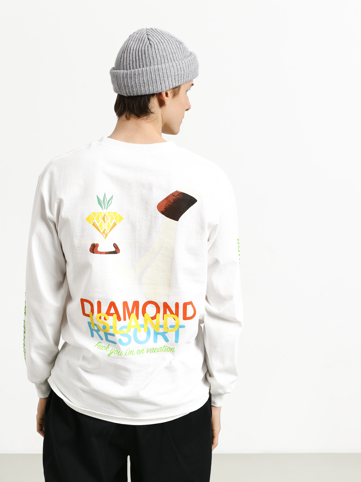 Longsleeve Diamond Supply Co. Diamond Resort (white)