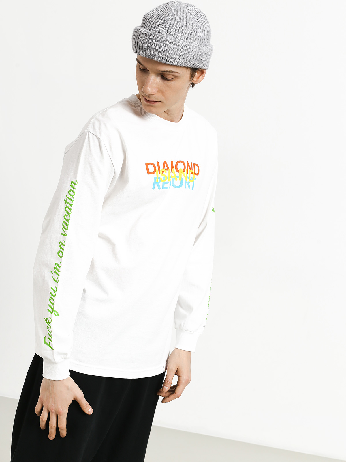 Longsleeve Diamond Supply Co. Diamond Resort (white)