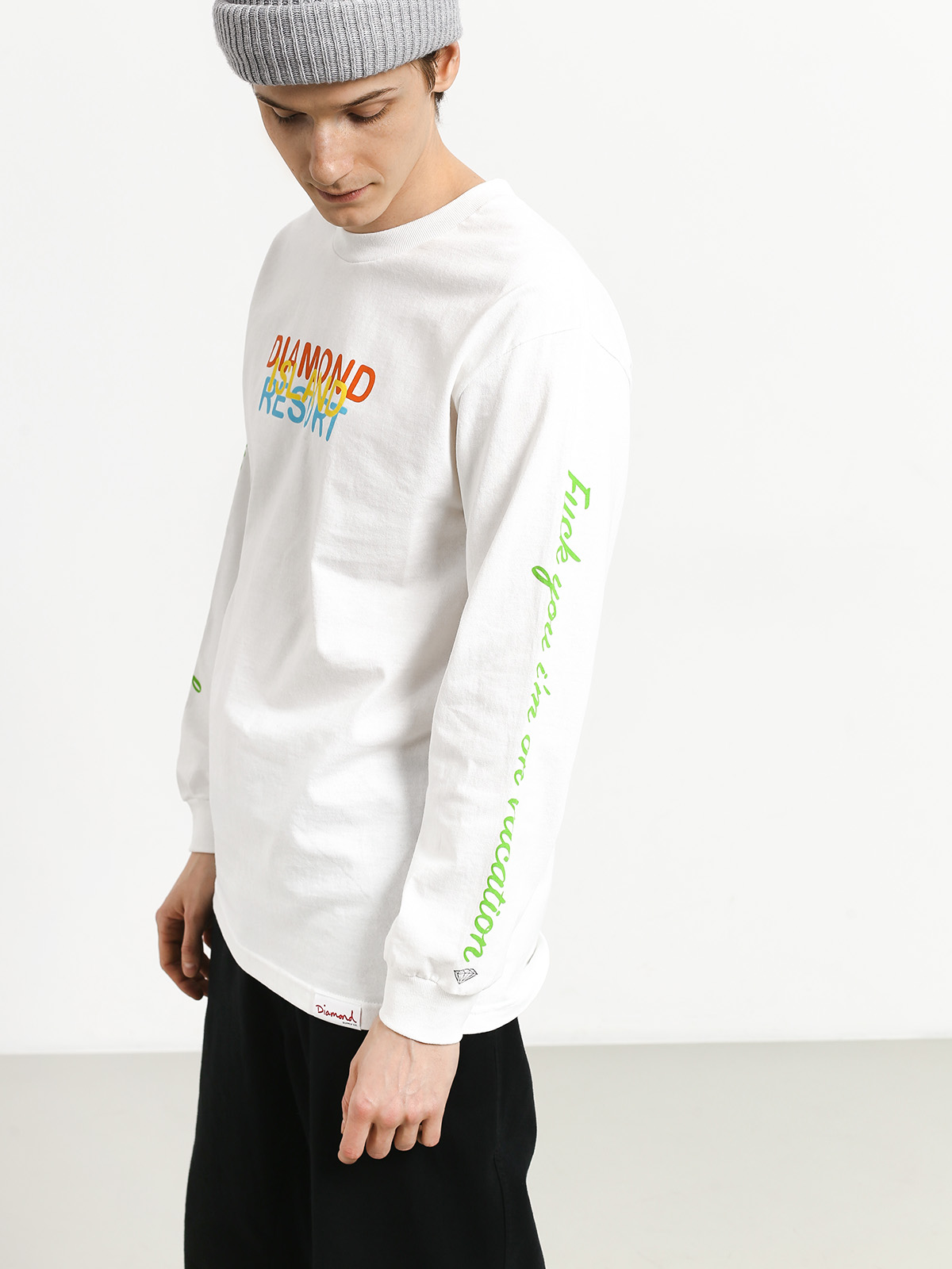 Longsleeve Diamond Supply Co. Diamond Resort (white)